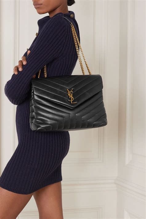 saint laurent loulou monogram ysl medium chain bag|Saint Laurent Loulou Monogram YSL Medium Chain Shoulder Bag.